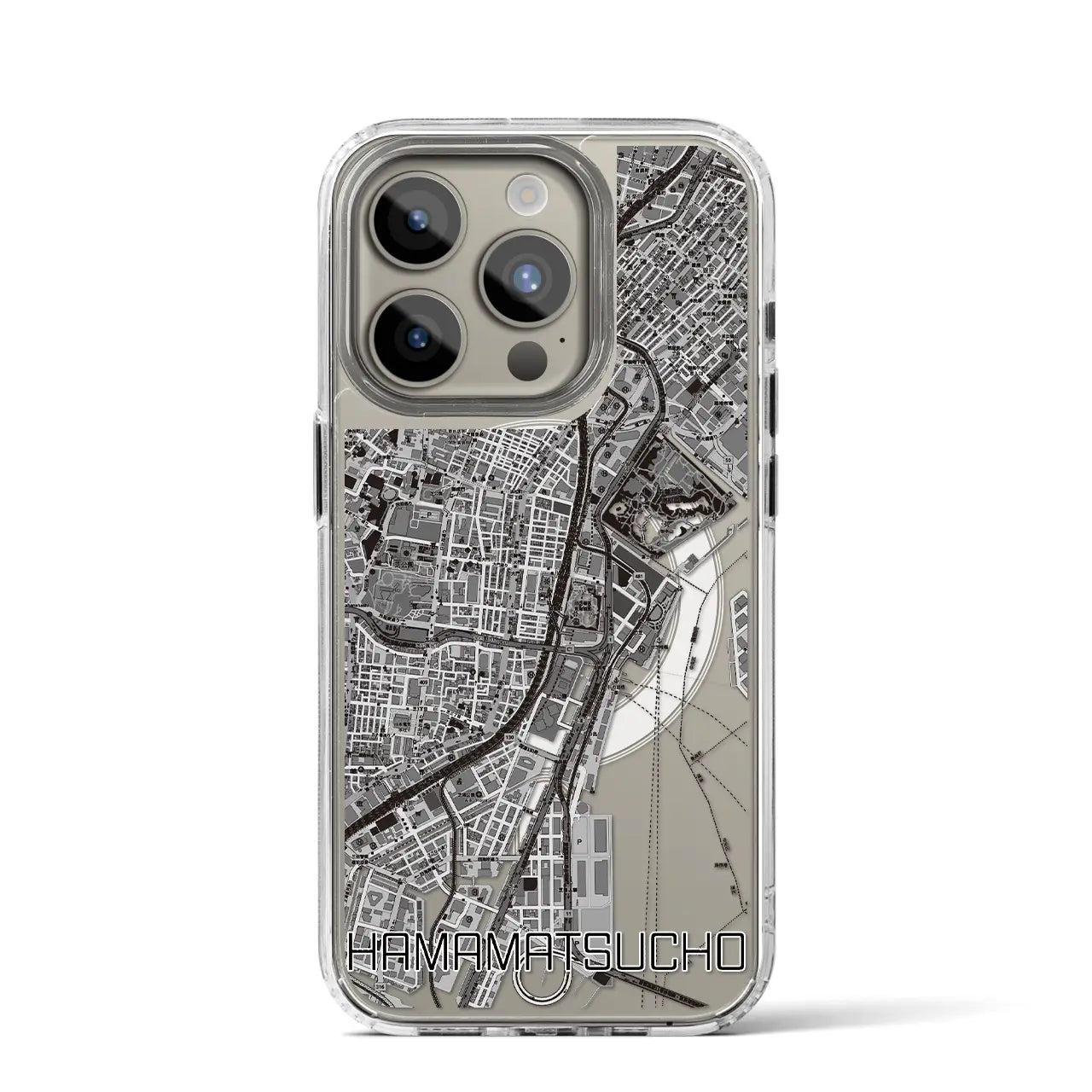 【浜松町(東京都)】地図柄iPhoneケース(MagSafeタイプ)
