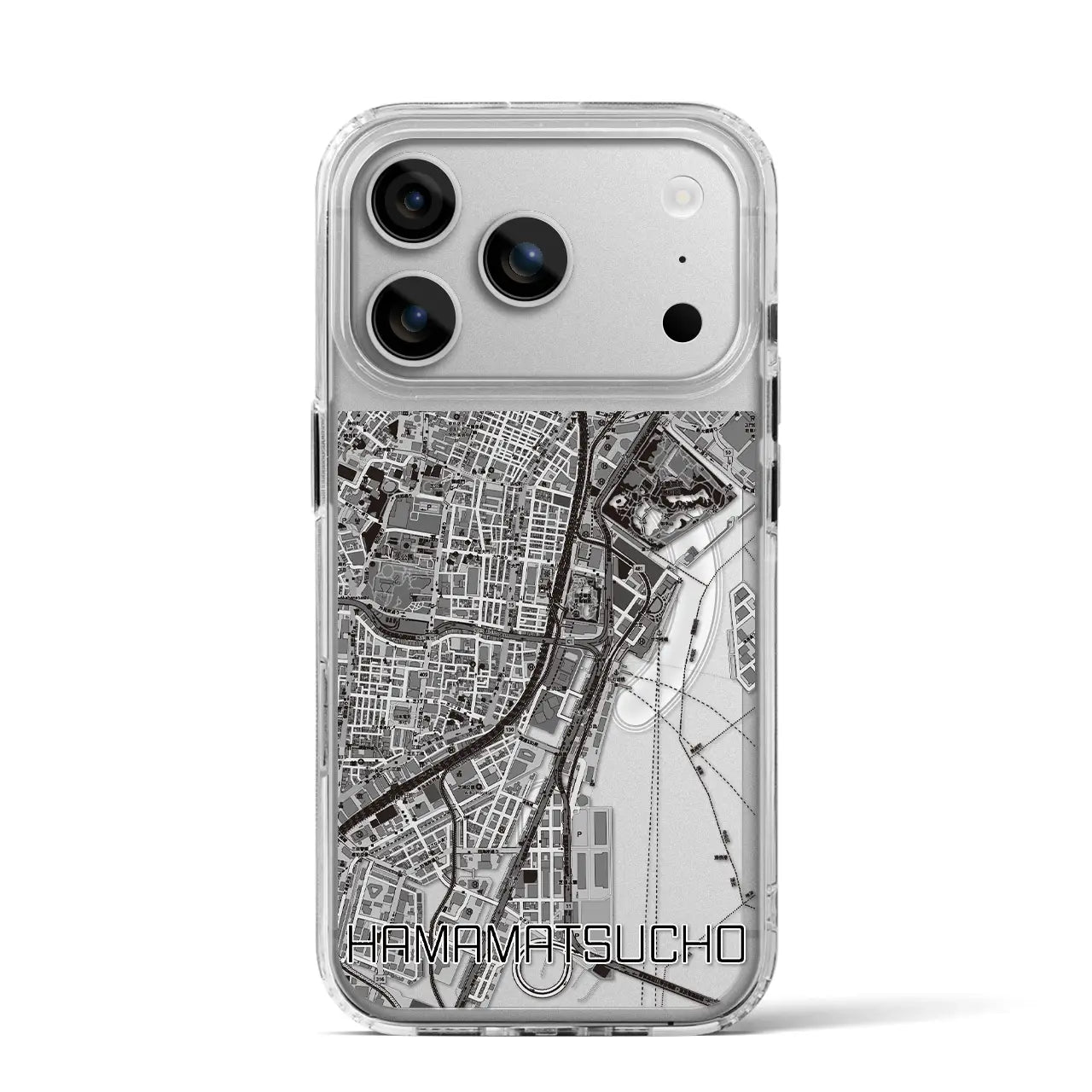 【浜松町(東京都)】地図柄iPhoneケース(MagSafeタイプ)