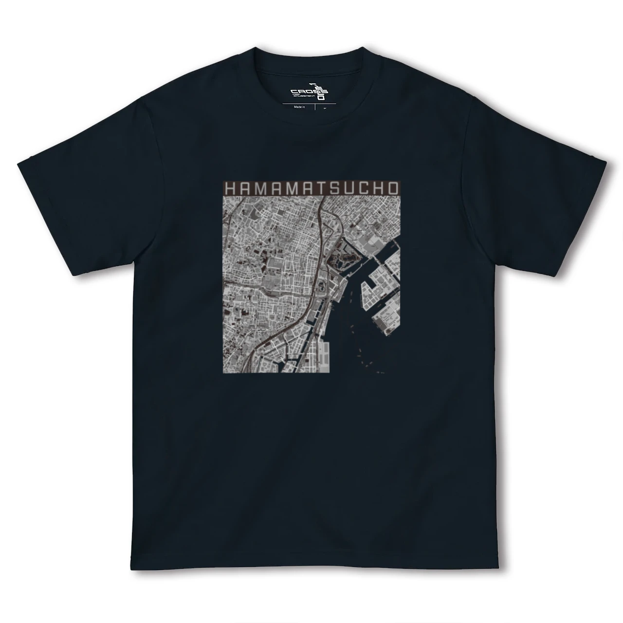 【浜松町(東京都)】地図柄ヘビーウェイトTシャツ