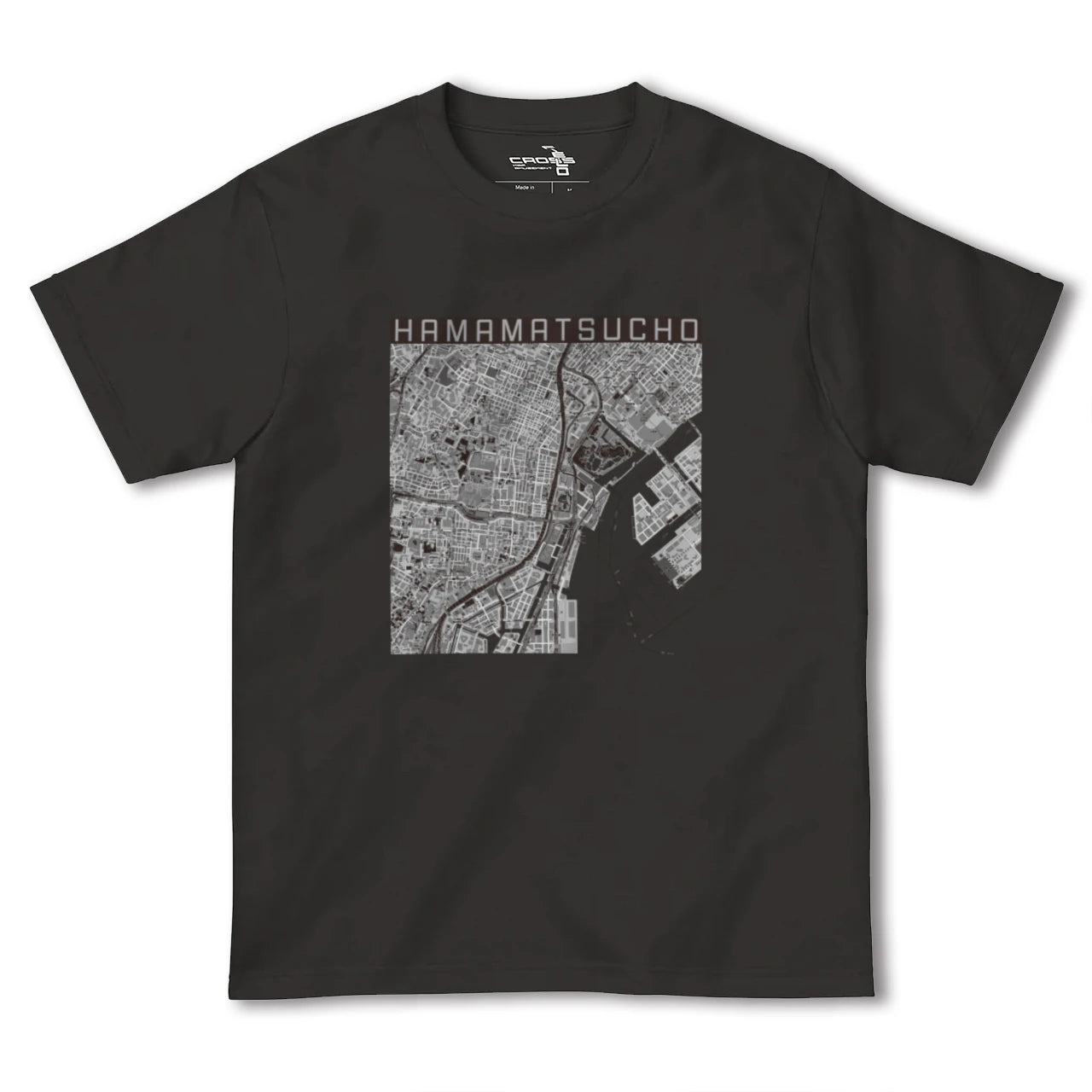 【浜松町(東京都)】地図柄ヘビーウェイトTシャツ