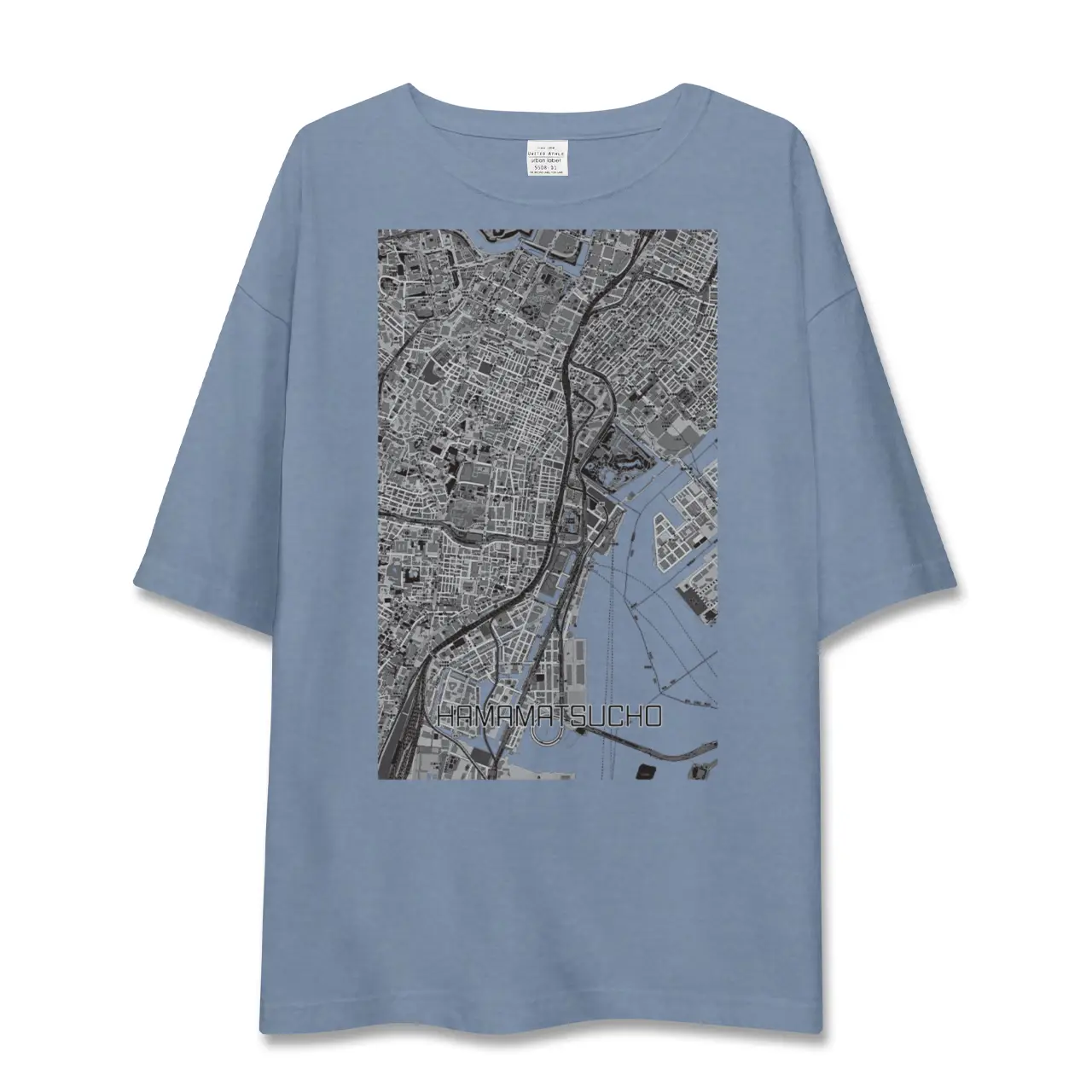 【浜松町(東京都)】地図柄ビッグシルエットTシャツ