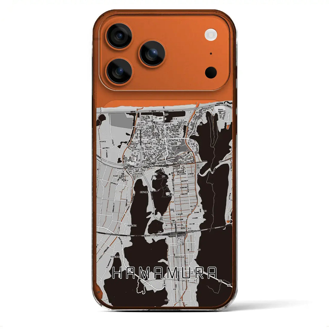 【浜村(鳥取県)】地図柄iPhoneケース(クリアタイプ)