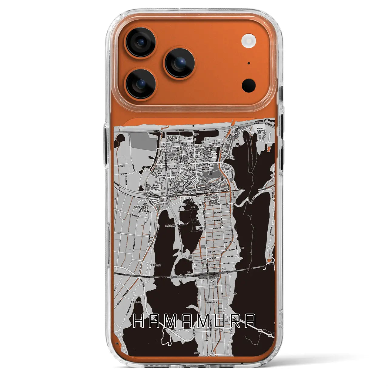 【浜村(鳥取県)】地図柄iPhoneケース(MagSafeタイプ)