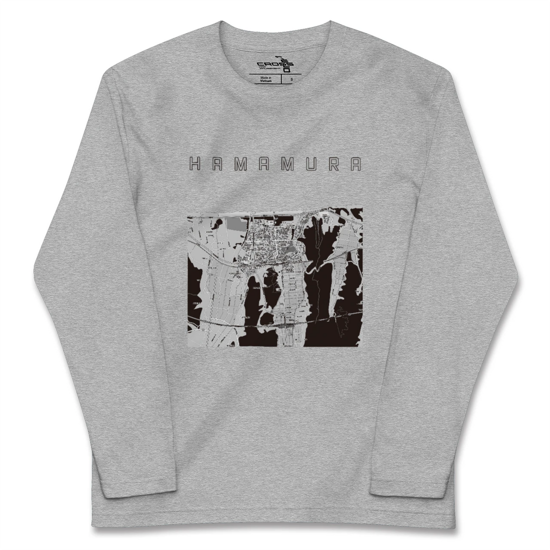 【浜村(鳥取県)】地図柄ロングスリーブTシャツ