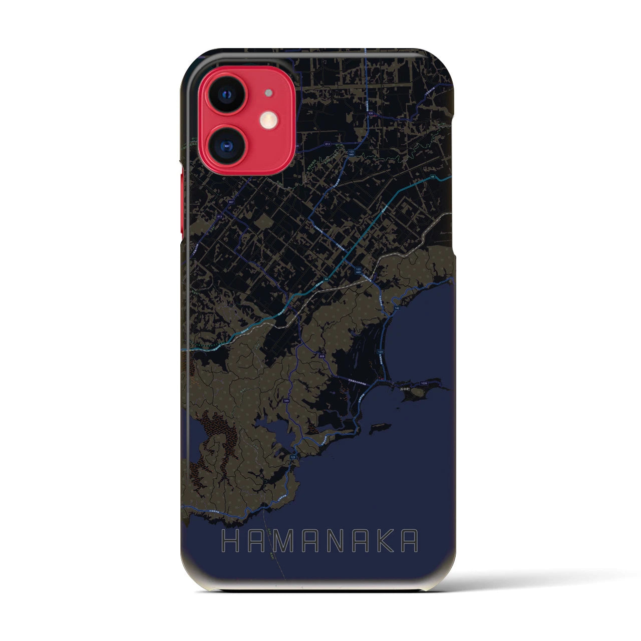 【浜中(北海道)】地図柄iPhoneケース(バックカバータイプ)