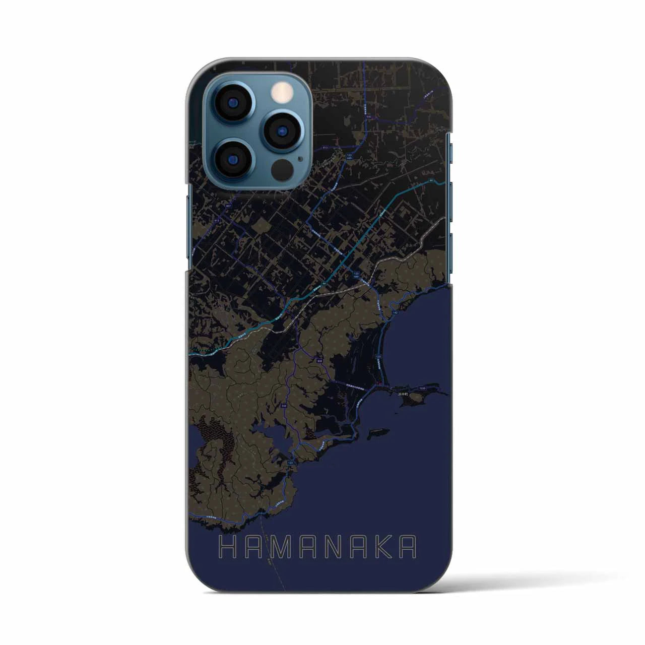 【浜中(北海道)】地図柄iPhoneケース(バックカバータイプ)