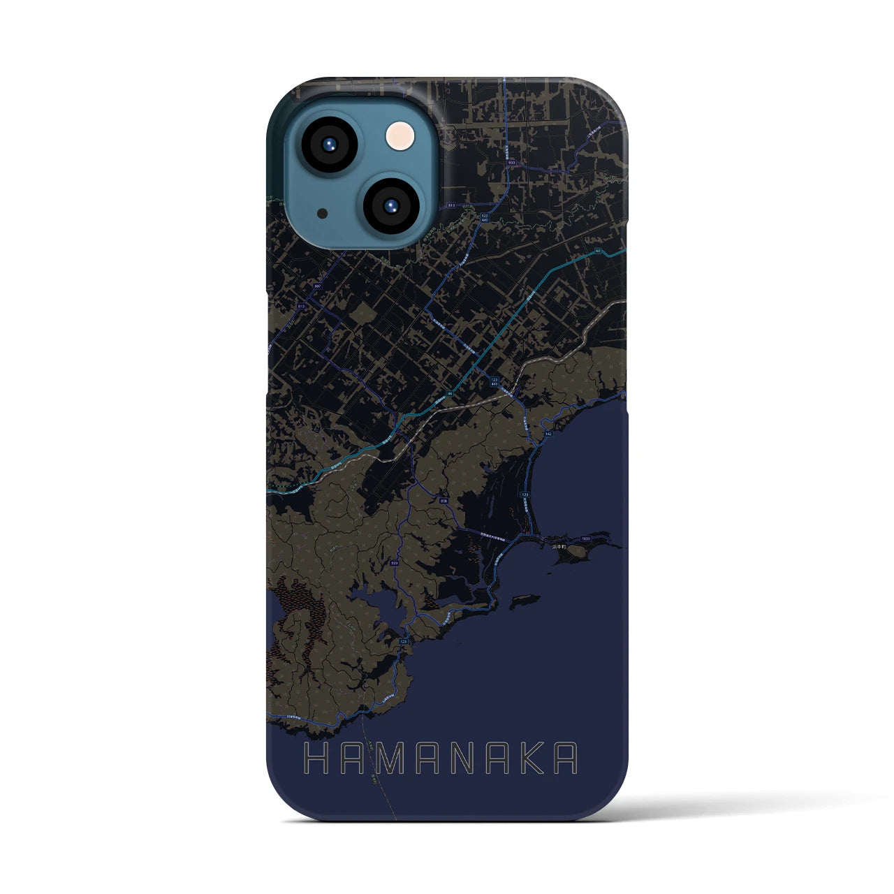 【浜中(北海道)】地図柄iPhoneケース(バックカバータイプ)