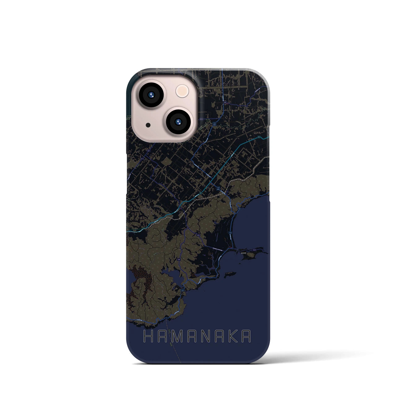 【浜中(北海道)】地図柄iPhoneケース(バックカバータイプ)