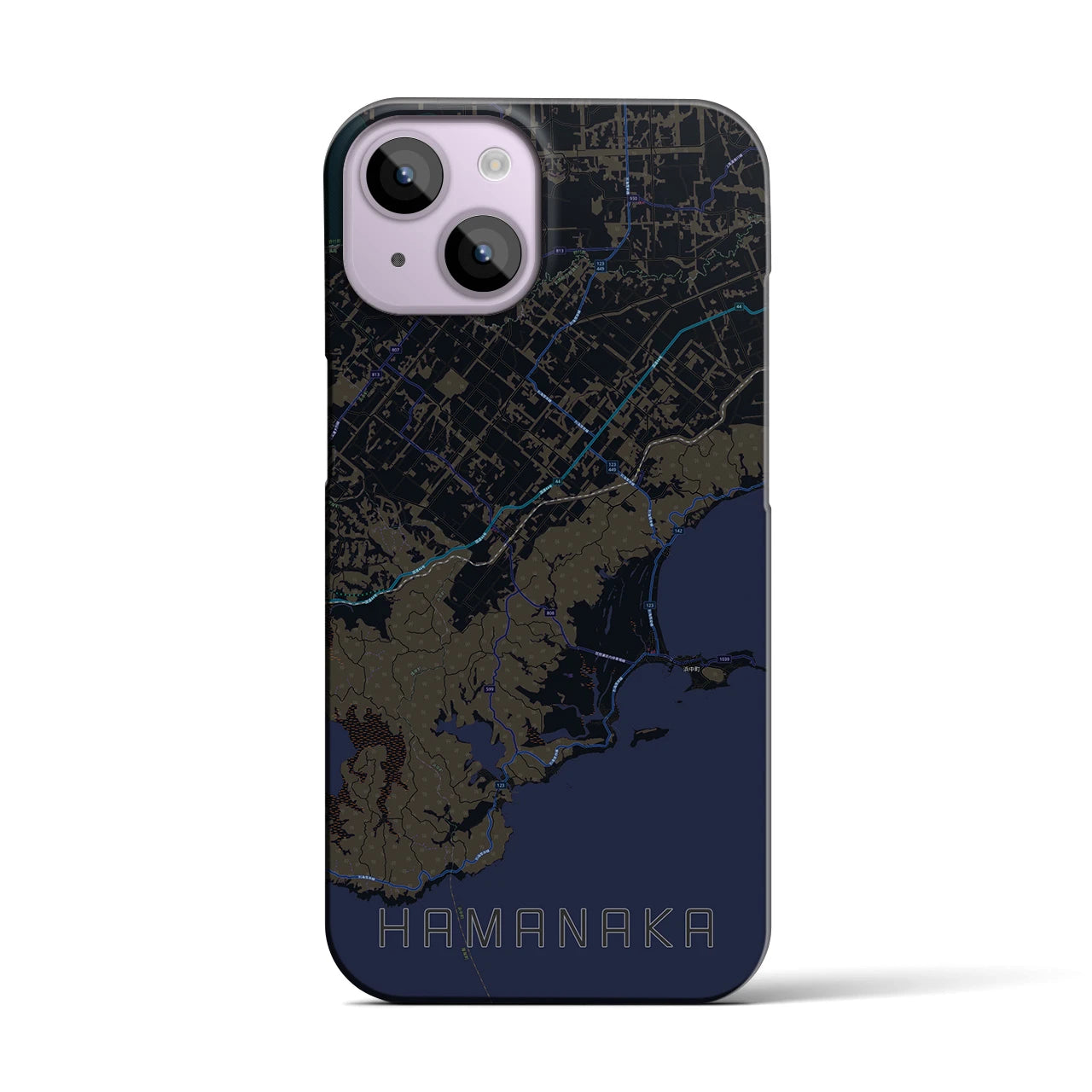 【浜中(北海道)】地図柄iPhoneケース(バックカバータイプ)