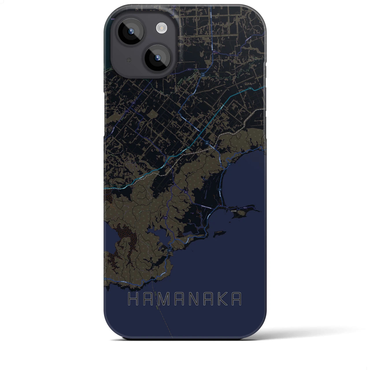 【浜中(北海道)】地図柄iPhoneケース(バックカバータイプ)