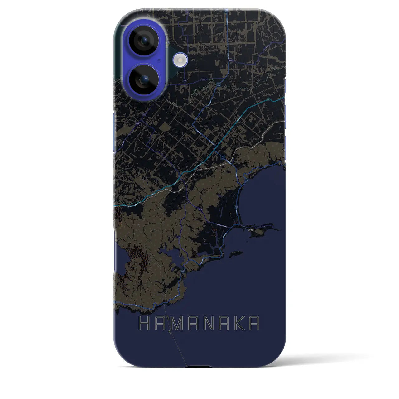 【浜中(北海道)】地図柄iPhoneケース(バックカバータイプ)