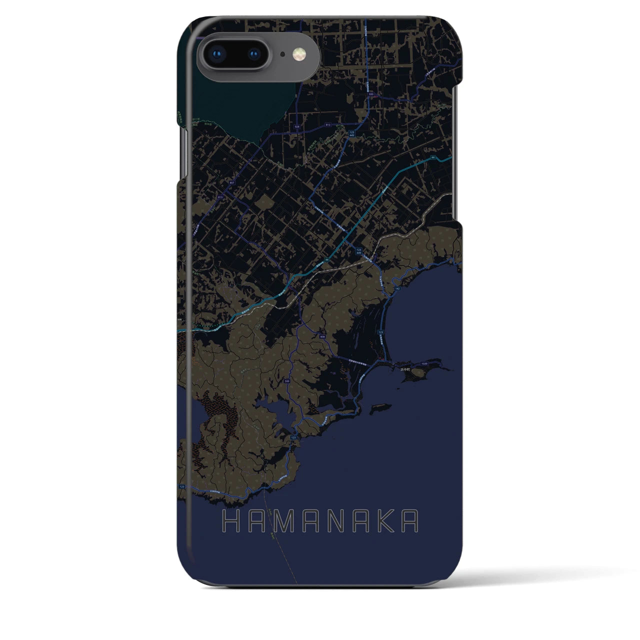 【浜中(北海道)】地図柄iPhoneケース(バックカバータイプ)