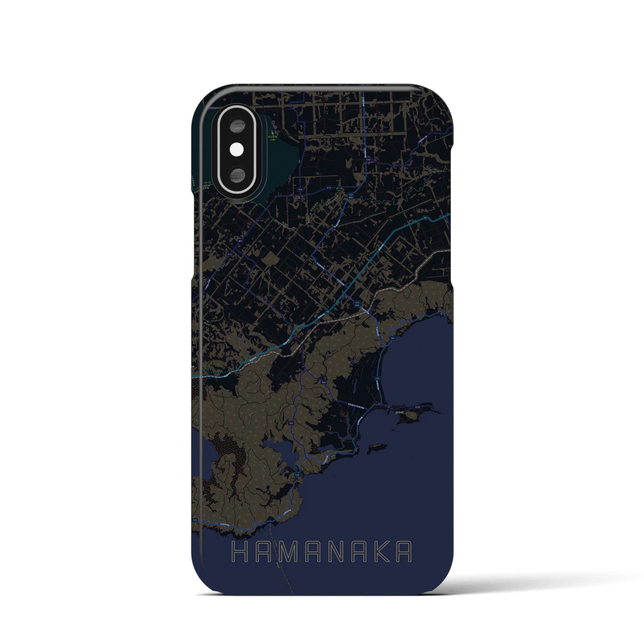 【浜中(北海道)】地図柄iPhoneケース(バックカバータイプ)