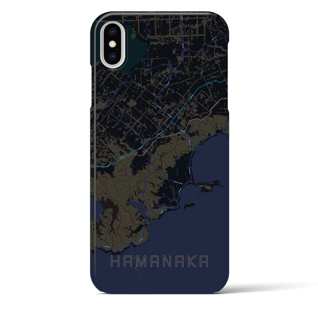 【浜中(北海道)】地図柄iPhoneケース(バックカバータイプ)