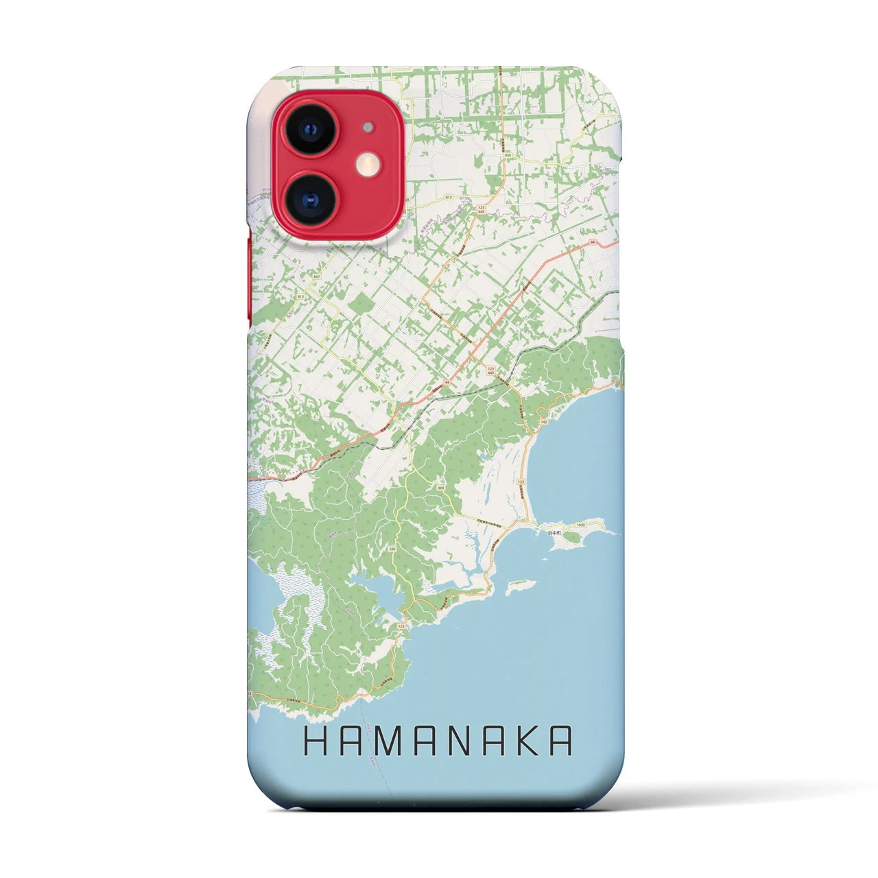 【浜中(北海道)】地図柄iPhoneケース(バックカバータイプ)