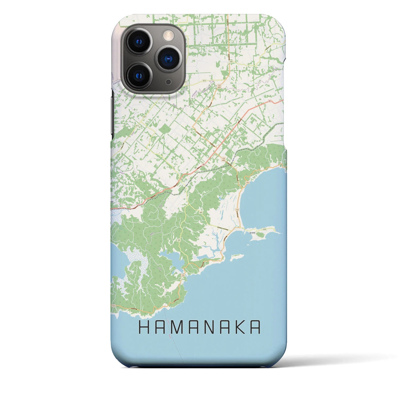 【浜中(北海道)】地図柄iPhoneケース(バックカバータイプ)