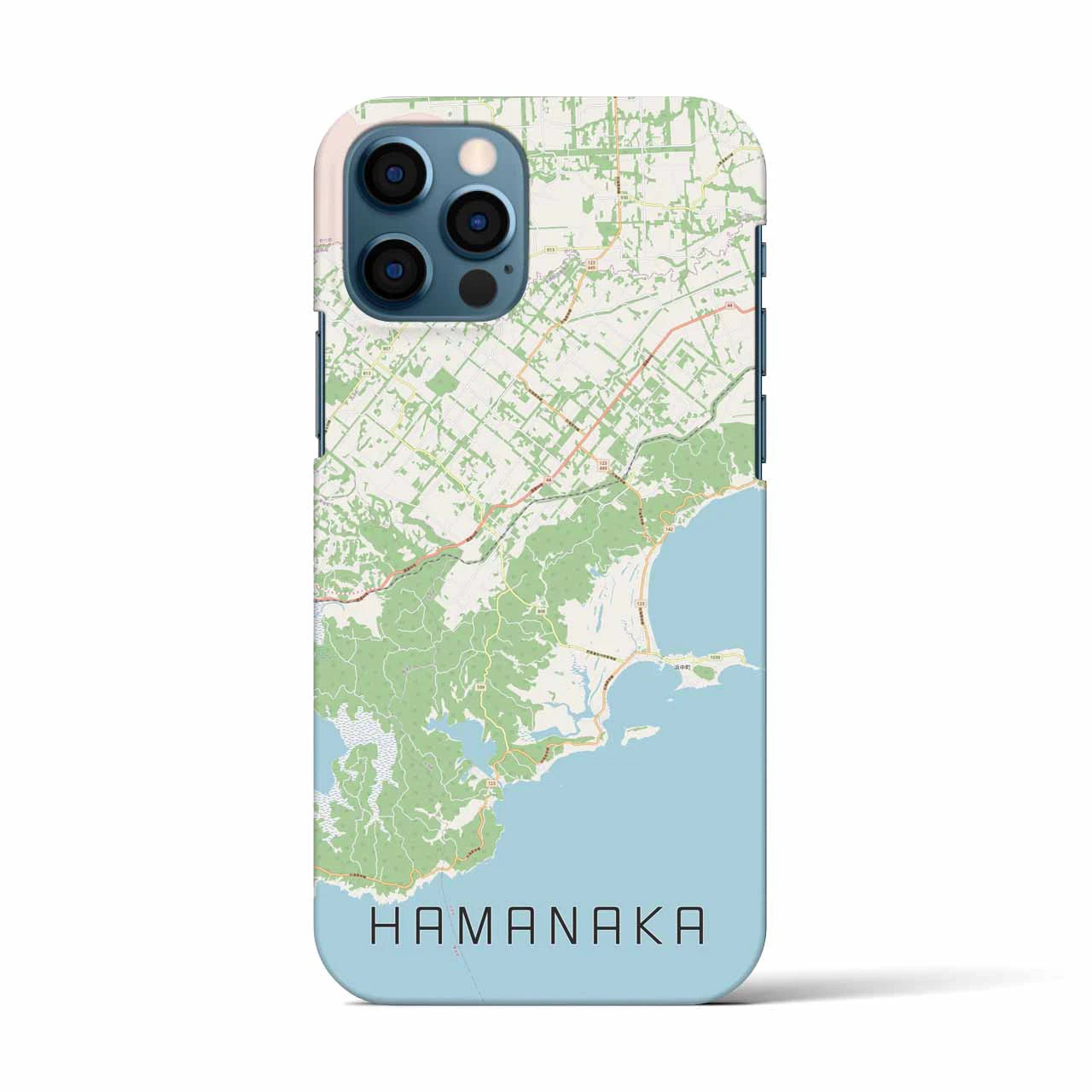 【浜中(北海道)】地図柄iPhoneケース(バックカバータイプ)