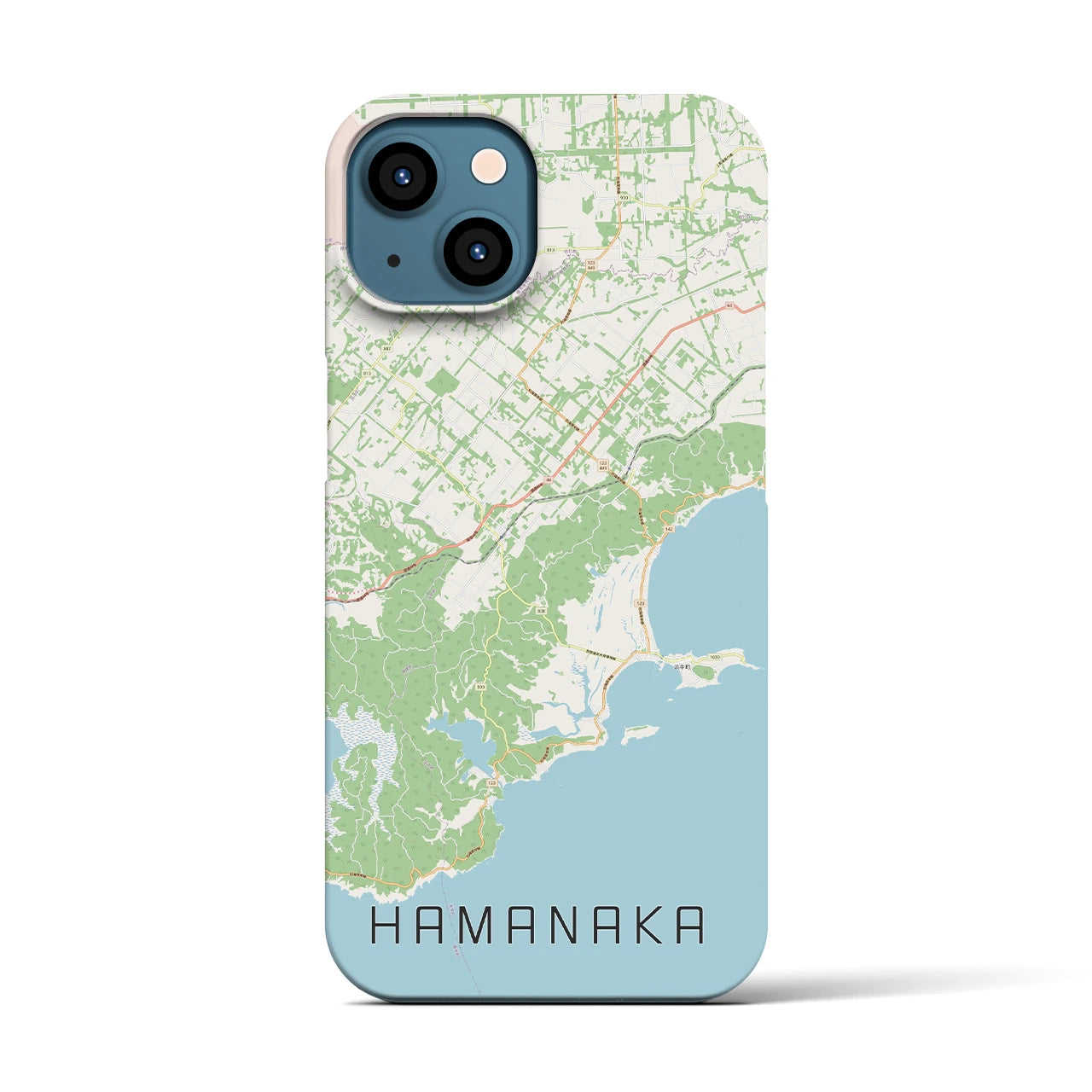 【浜中(北海道)】地図柄iPhoneケース(バックカバータイプ)