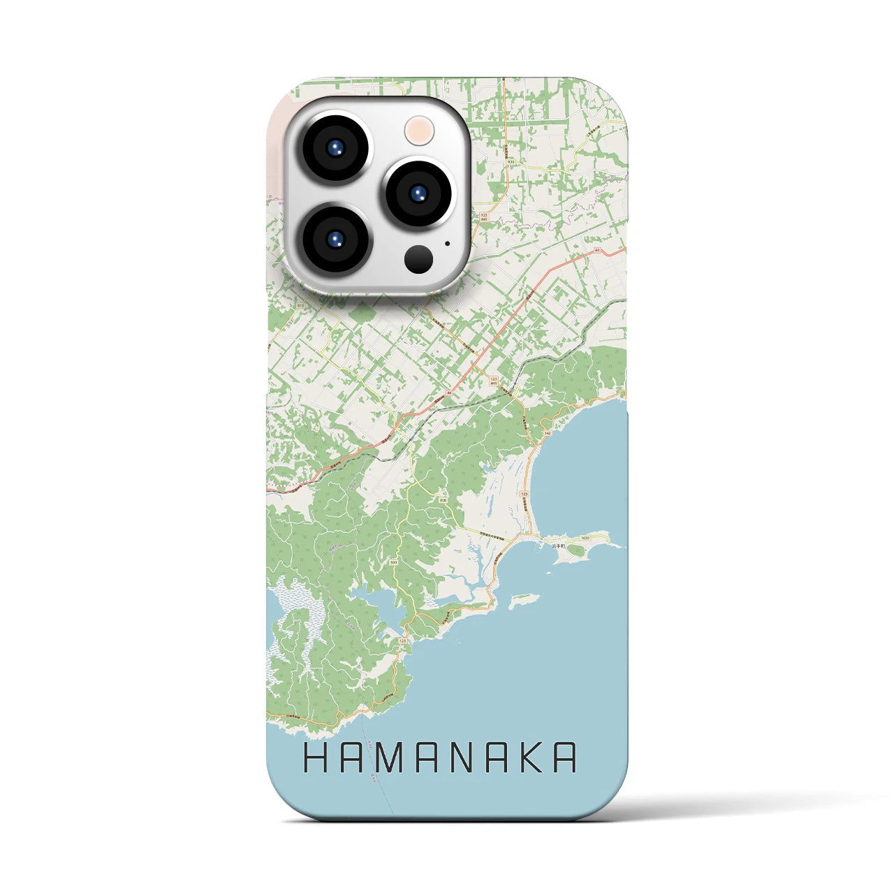 【浜中(北海道)】地図柄iPhoneケース(バックカバータイプ)
