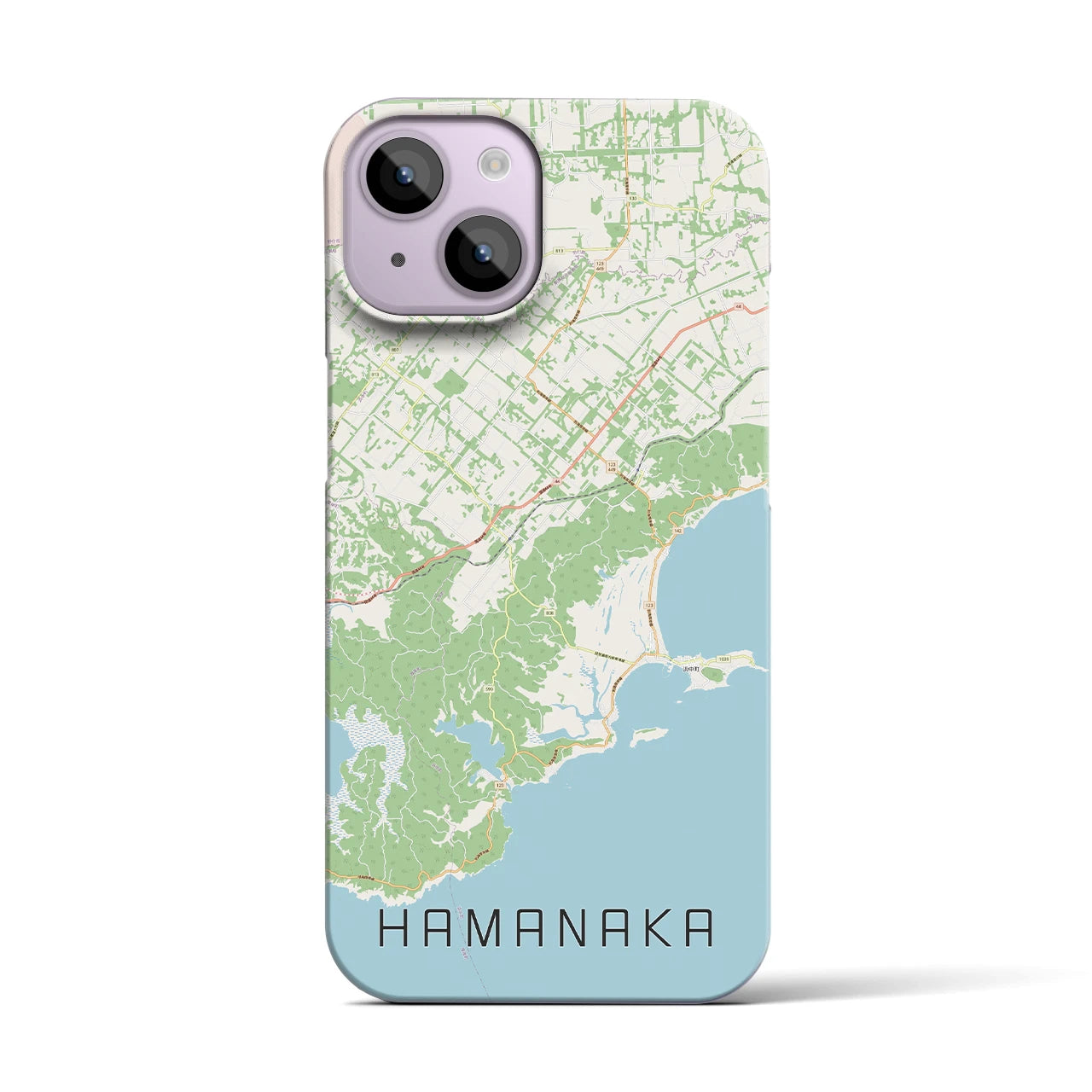 【浜中(北海道)】地図柄iPhoneケース(バックカバータイプ)