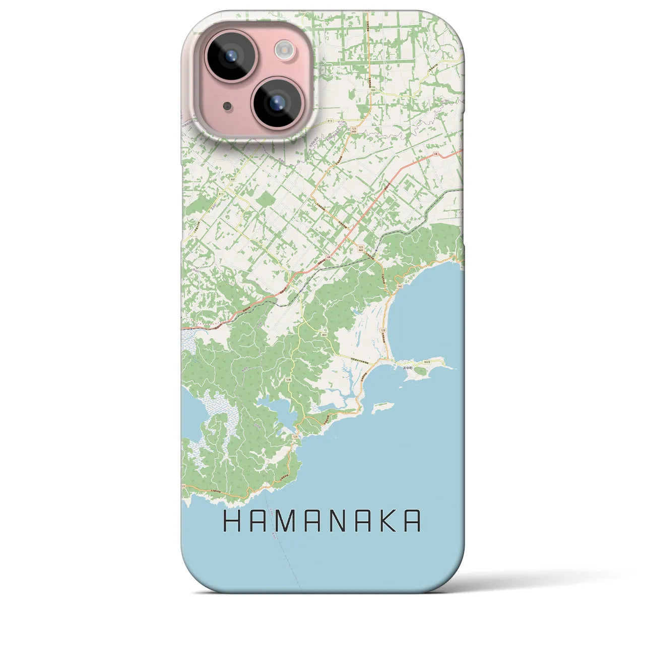 【浜中(北海道)】地図柄iPhoneケース(バックカバータイプ)