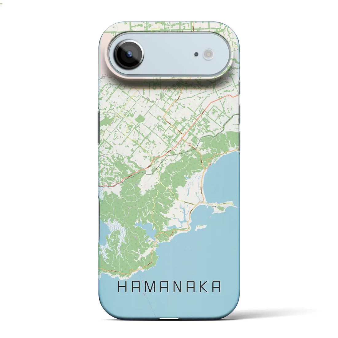 【浜中(北海道)】地図柄iPhoneケース(バックカバータイプ)ナチュラル・iPhone 17 Pro Max 用