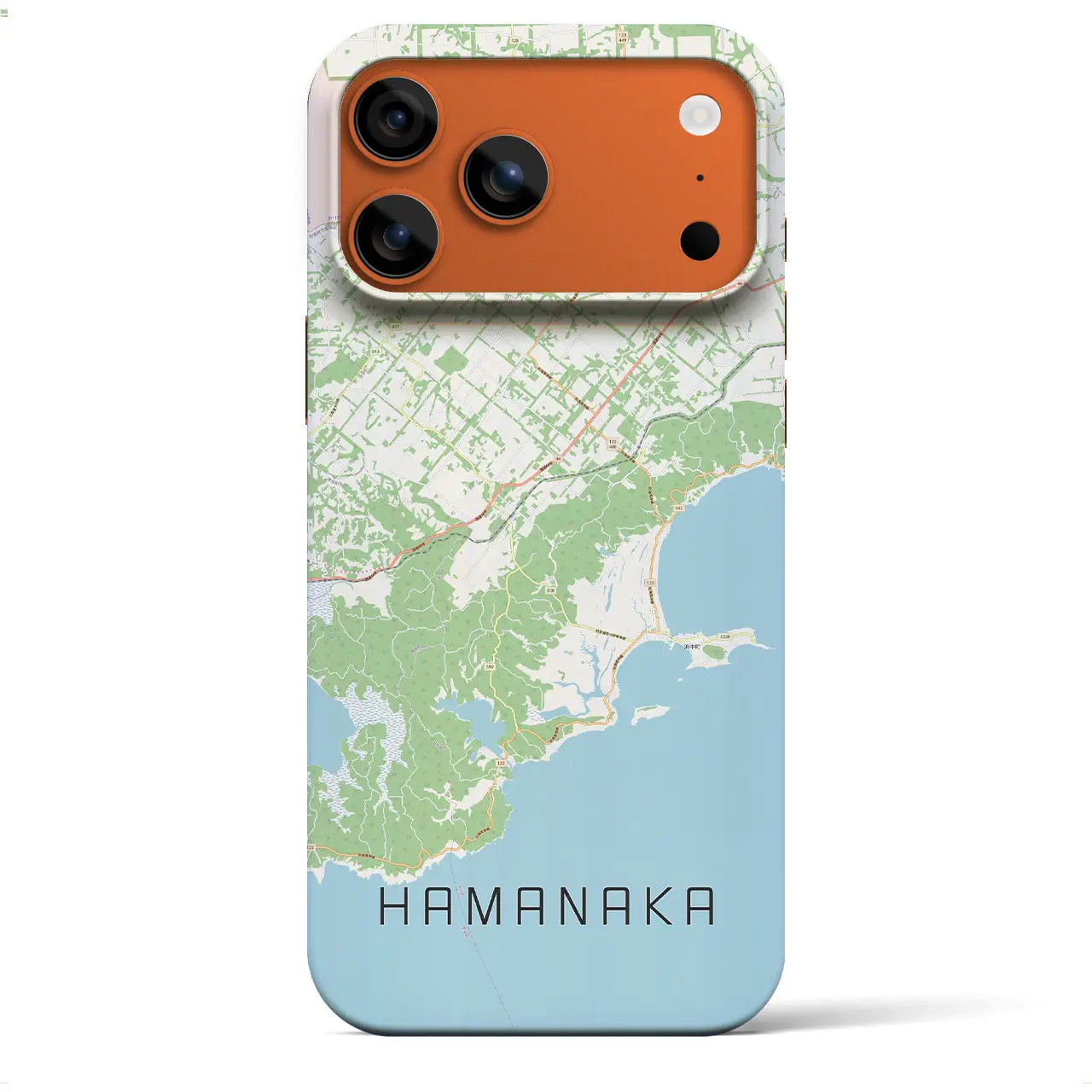 【浜中(北海道)】地図柄iPhoneケース(バックカバータイプ)