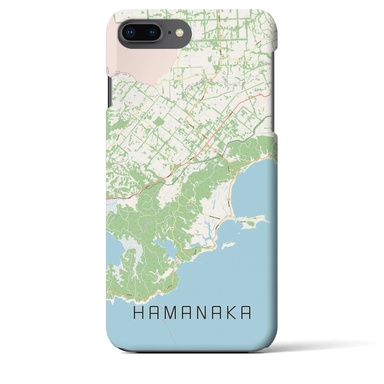 【浜中(北海道)】地図柄iPhoneケース(バックカバータイプ)