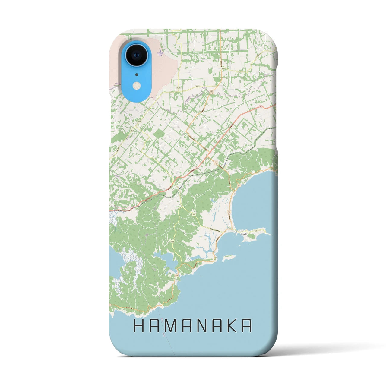 【浜中(北海道)】地図柄iPhoneケース(バックカバータイプ)