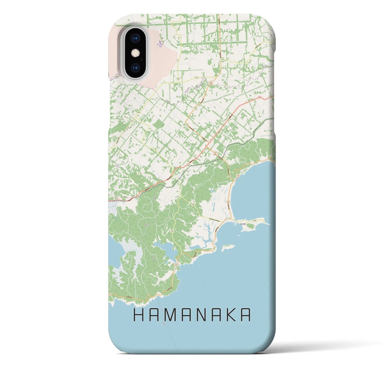 【浜中(北海道)】地図柄iPhoneケース(バックカバータイプ)