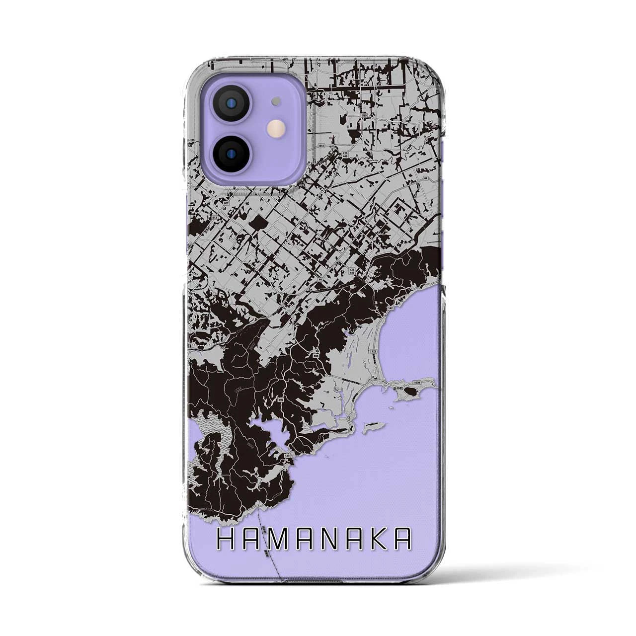 【浜中(北海道)】地図柄iPhoneケース(クリアタイプ)