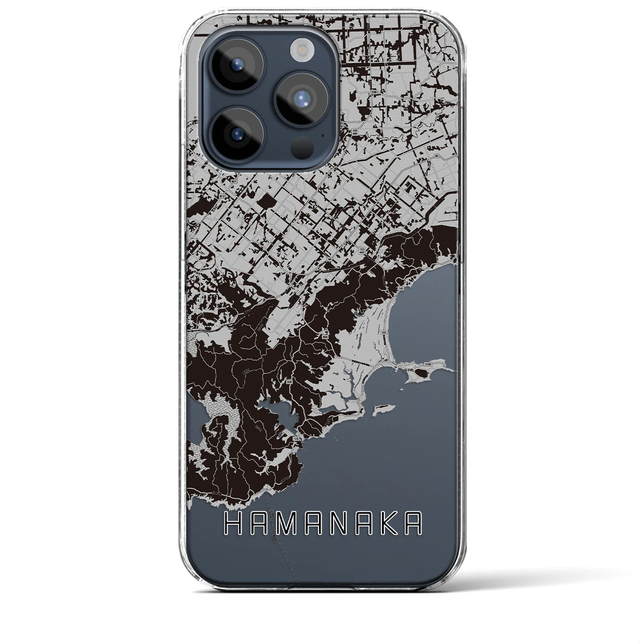 【浜中(北海道)】地図柄iPhoneケース(クリアタイプ)