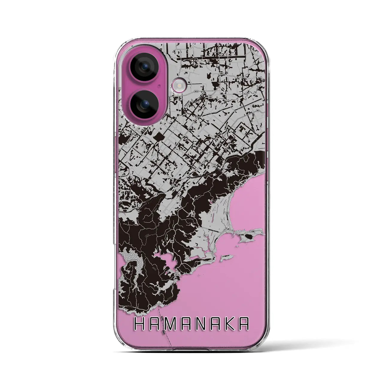 【浜中(北海道)】地図柄iPhoneケース(クリアタイプ)