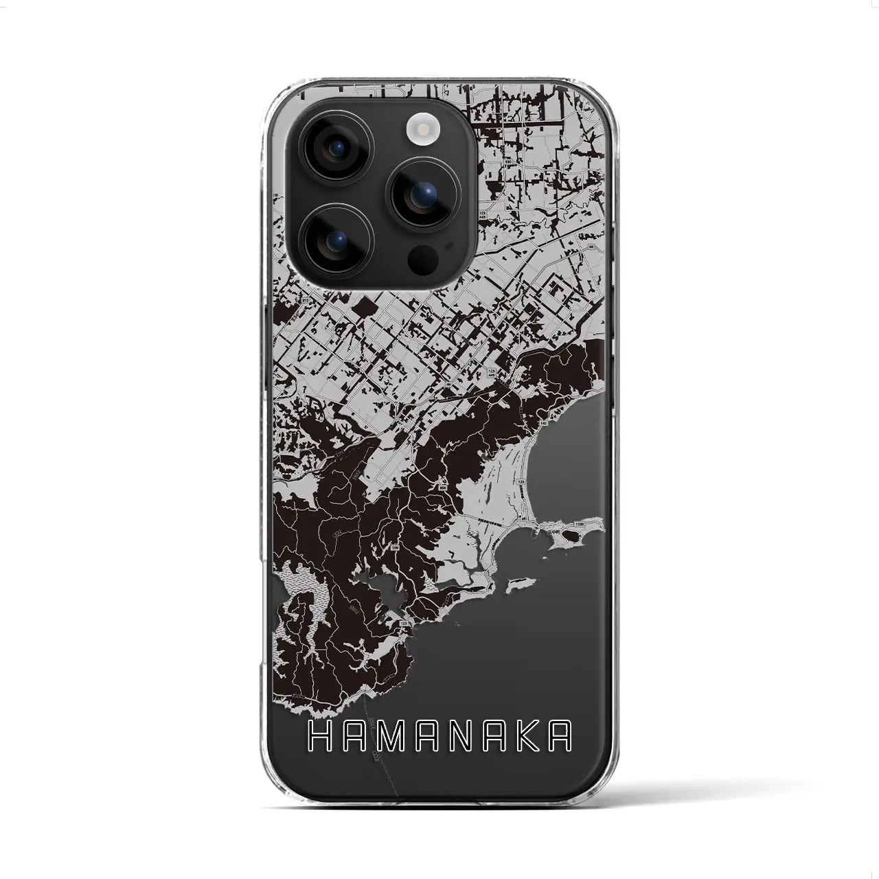 【浜中(北海道)】地図柄iPhoneケース(クリアタイプ)