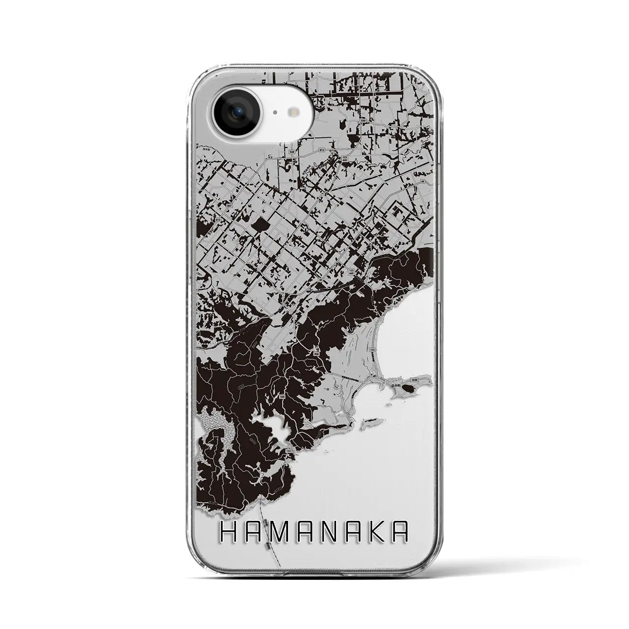 【浜中(北海道)】地図柄iPhoneケース(クリアタイプ)