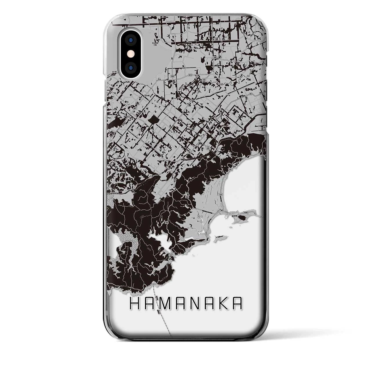 【浜中(北海道)】地図柄iPhoneケース(クリアタイプ)