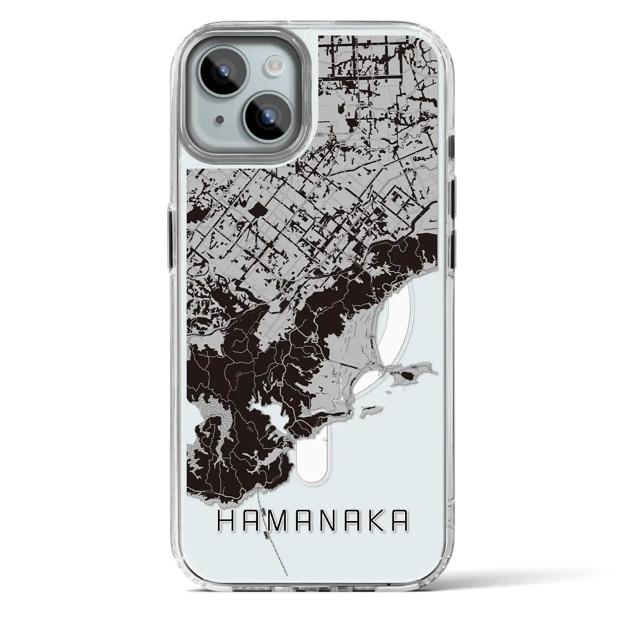 【浜中(北海道)】地図柄iPhoneケース(MagSafeタイプ)
