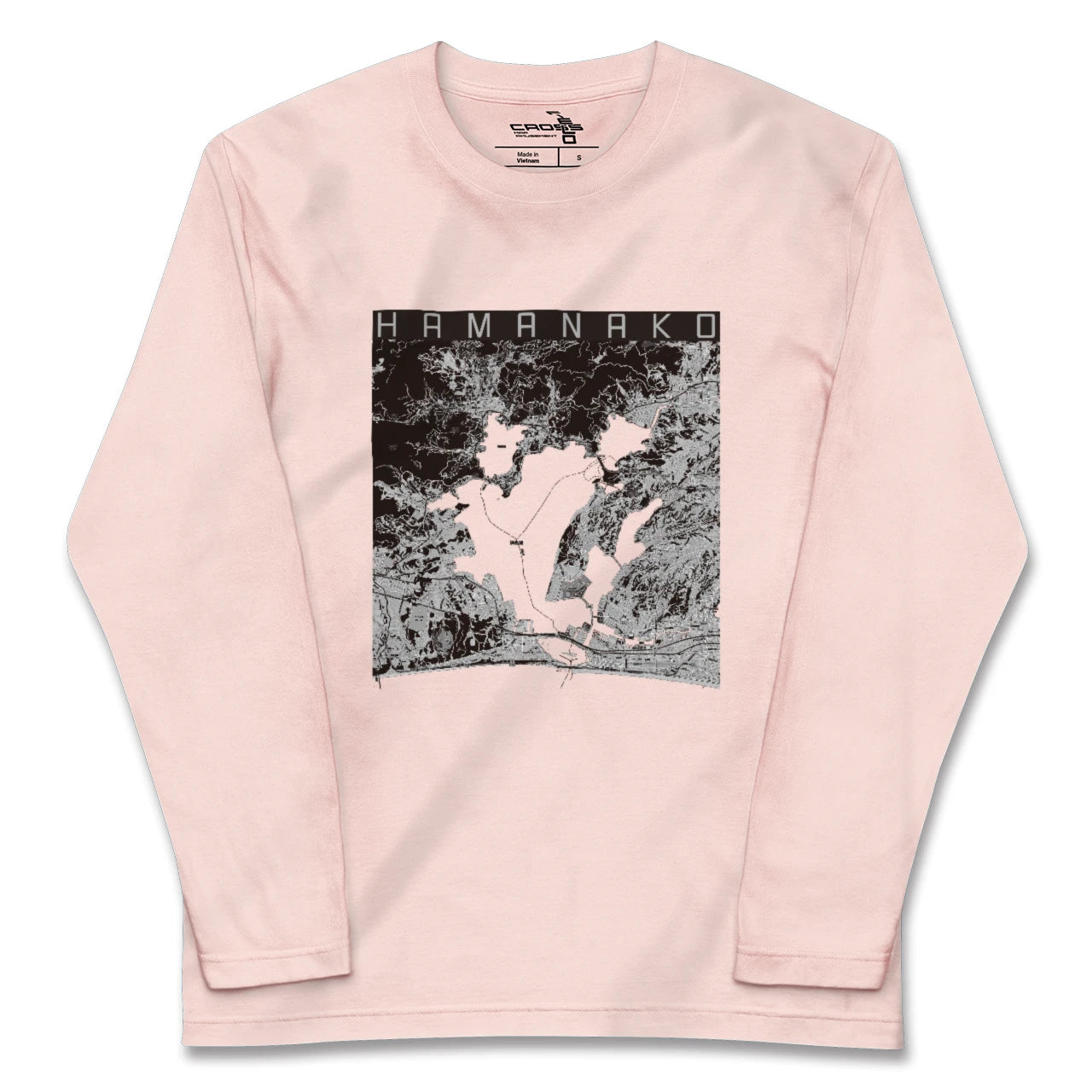 【浜名湖(静岡県)】地図柄ロングスリーブTシャツ