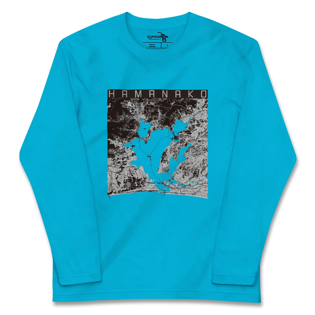 【浜名湖(静岡県)】地図柄ロングスリーブTシャツ