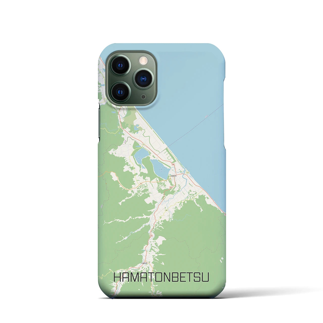 【浜頓別(北海道)】地図柄iPhoneケース(バックカバータイプ)