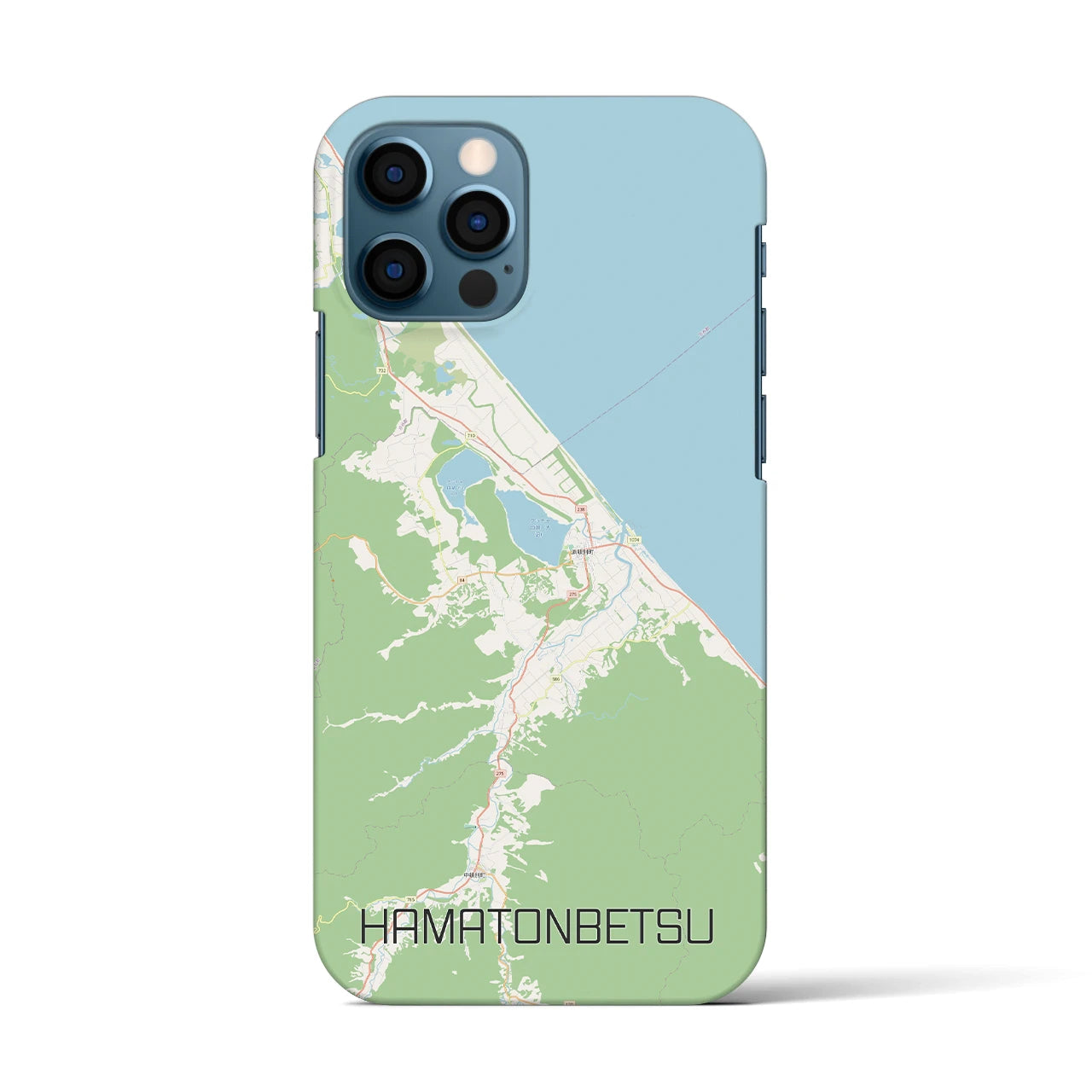 【浜頓別(北海道)】地図柄iPhoneケース(バックカバータイプ)