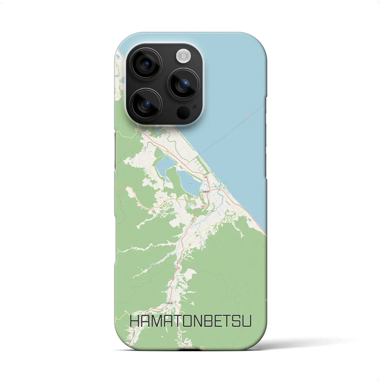 【浜頓別(北海道)】地図柄iPhoneケース(バックカバータイプ)