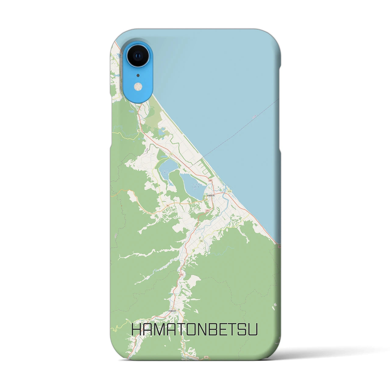 【浜頓別(北海道)】地図柄iPhoneケース(バックカバータイプ)