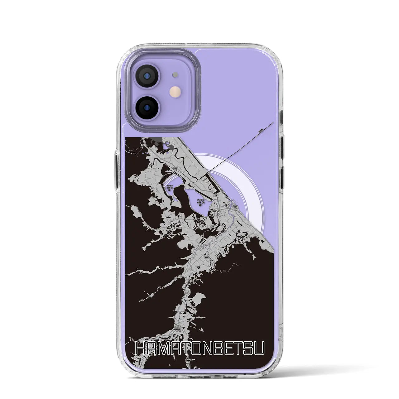 【浜頓別(北海道)】地図柄iPhoneケース(MagSafeタイプ)