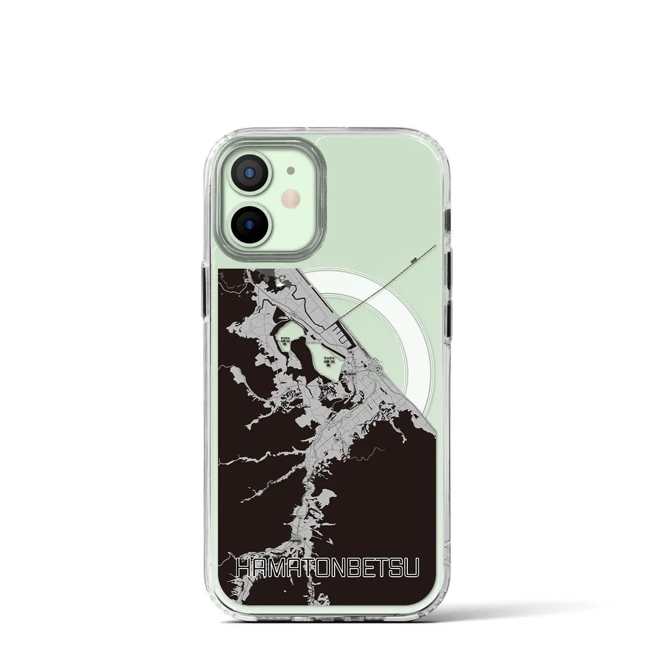 【浜頓別(北海道)】地図柄iPhoneケース(MagSafeタイプ)