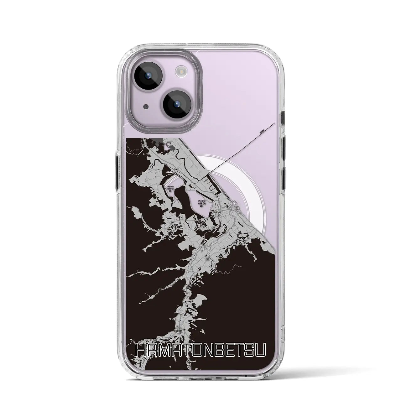 【浜頓別(北海道)】地図柄iPhoneケース(MagSafeタイプ)