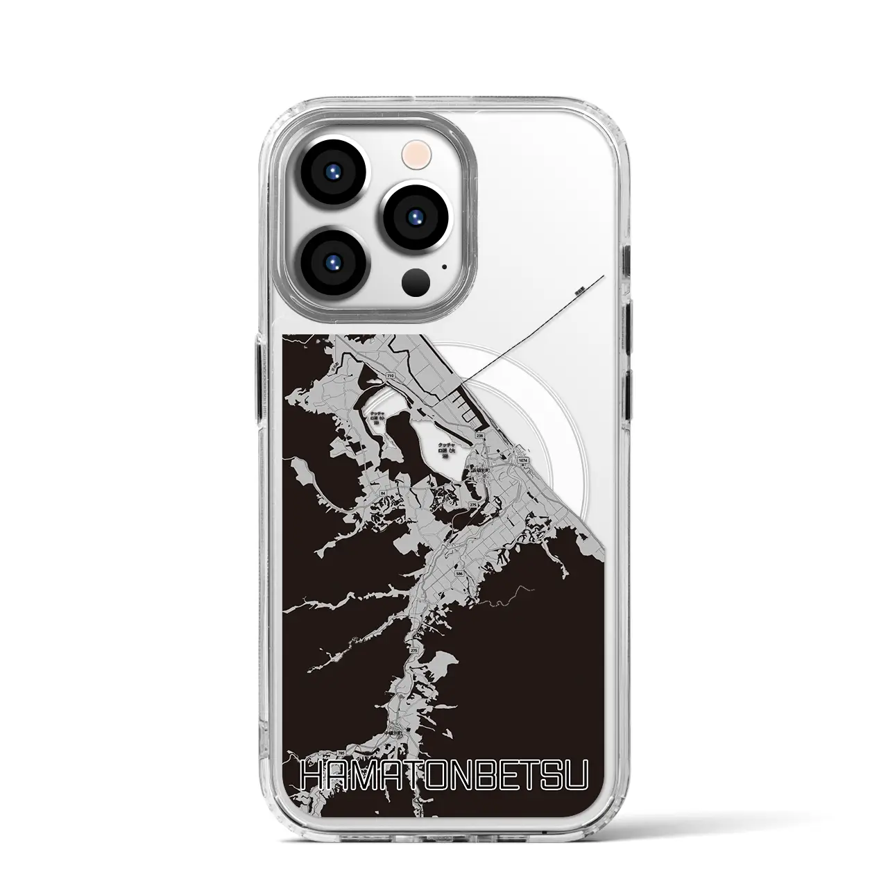 【浜頓別(北海道)】地図柄iPhoneケース(MagSafeタイプ)