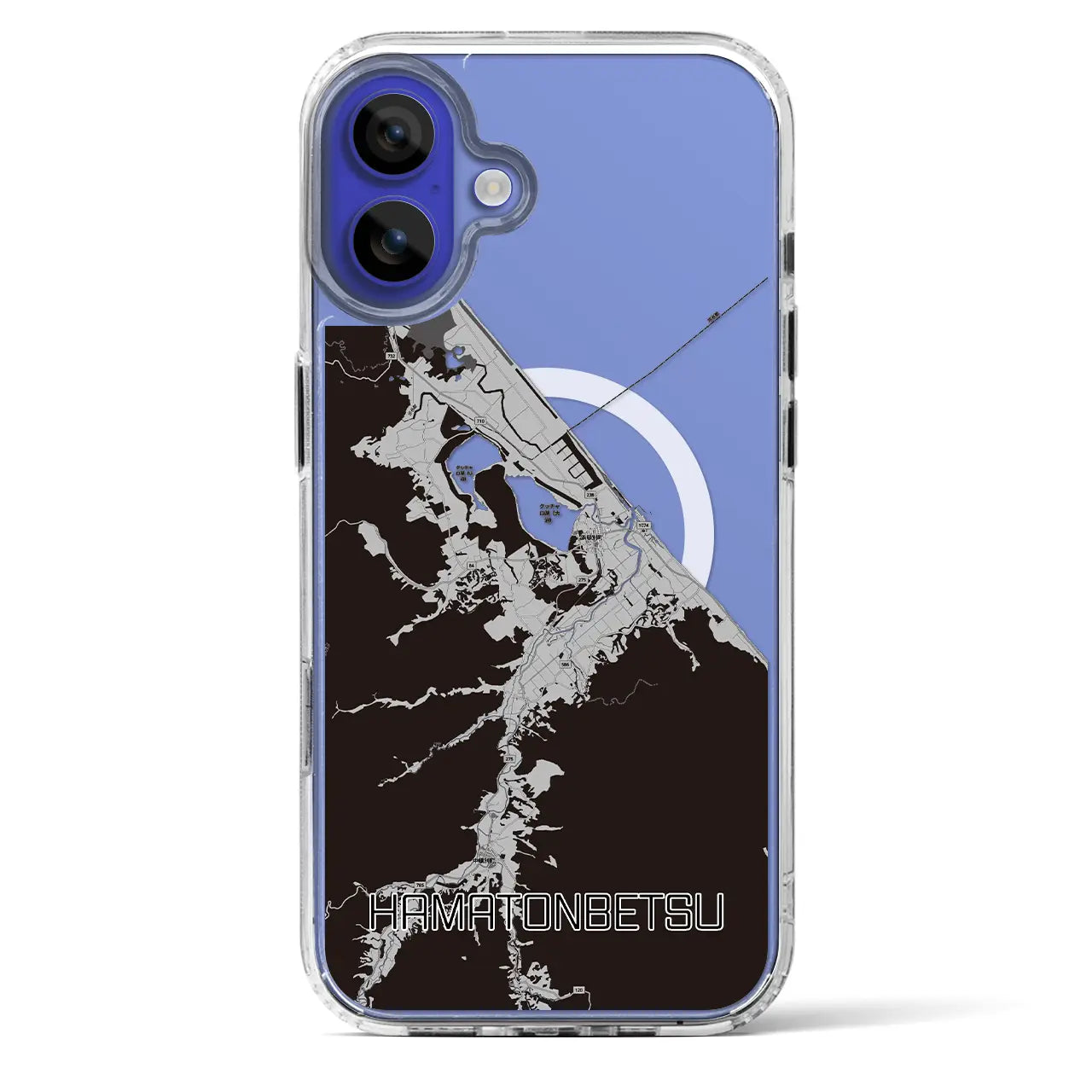 【浜頓別(北海道)】地図柄iPhoneケース(MagSafeタイプ)