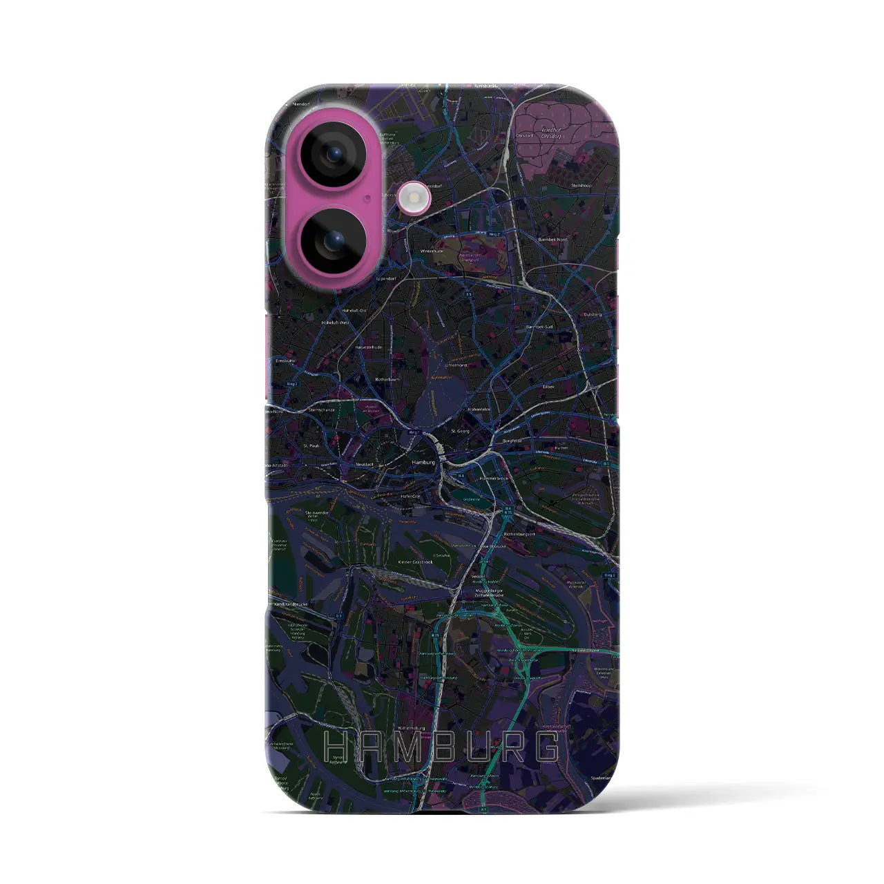 【ハンブルク(ドイツ)】地図柄iPhoneケース(バックカバータイプ)