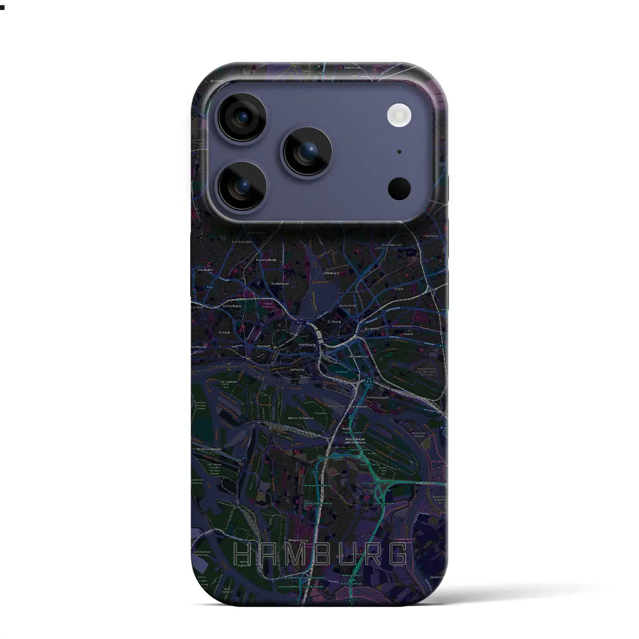 【ハンブルク(ドイツ)】地図柄iPhoneケース(バックカバータイプ)